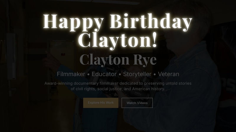 Building ClaytonRye.com for My Father's 77th Birthday