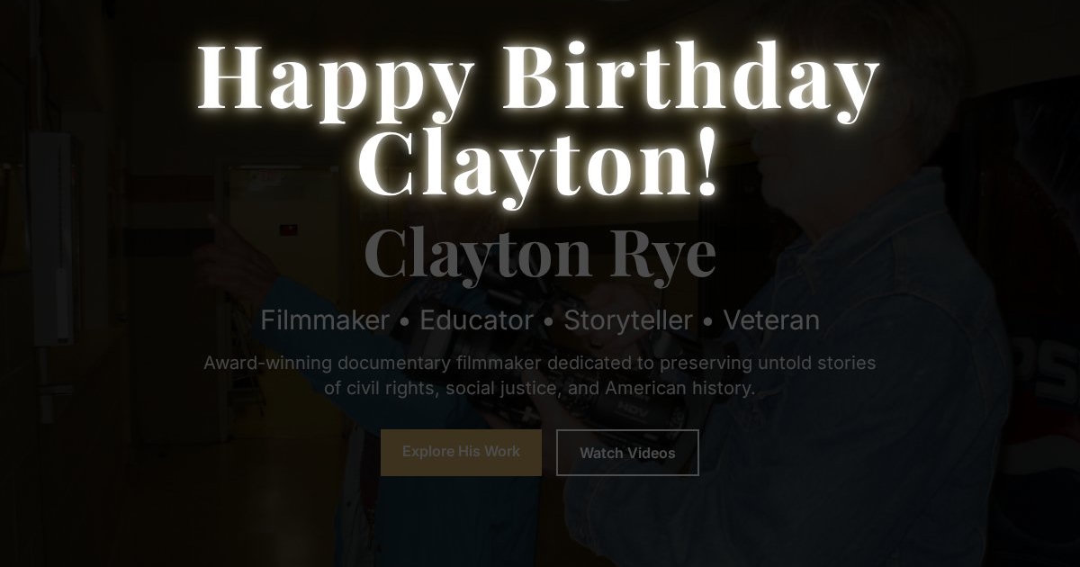 Building ClaytonRye.com for My Father's 77th Birthday