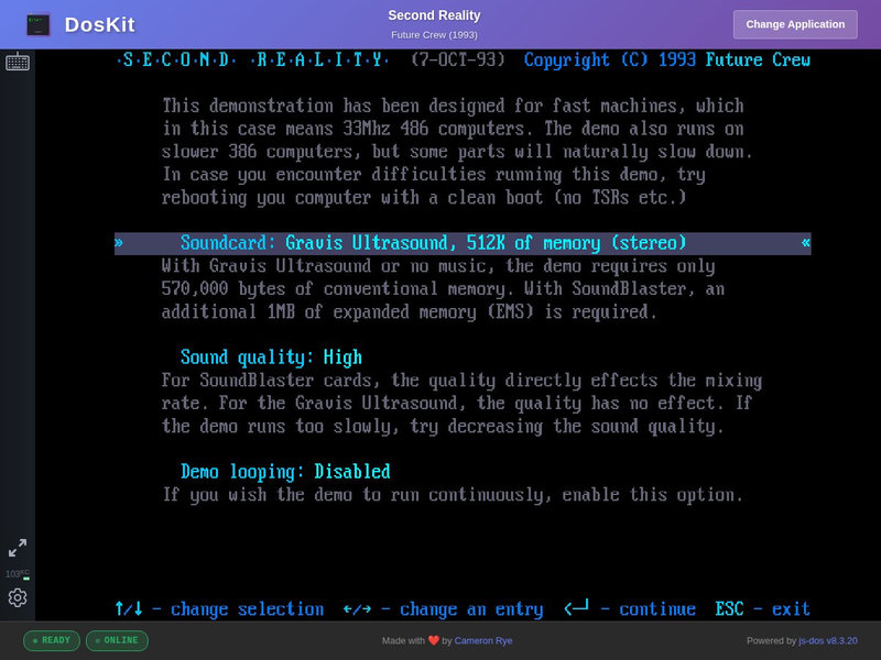 DosKit: Instant DOS Software in Your Browser