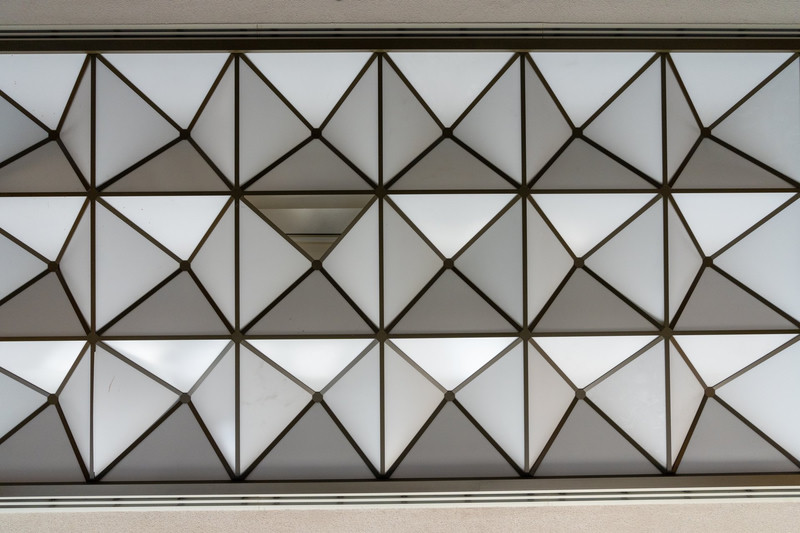 Geometric Ceiling Pattern